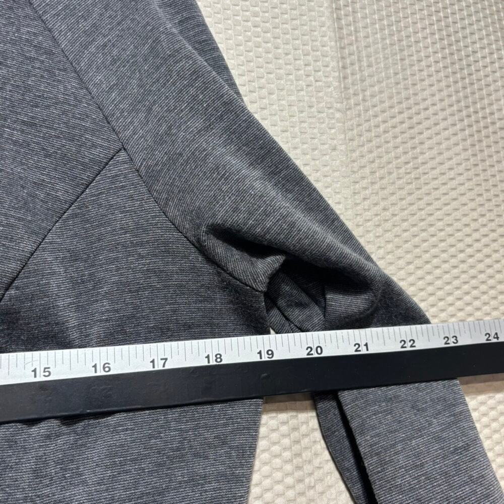Long Tall Sally LTS Women's Gray Knit Dress Size M Zipper Pockets 3/4 Sleeve - Picture 7 of 11